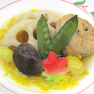 野菜の菊花あん