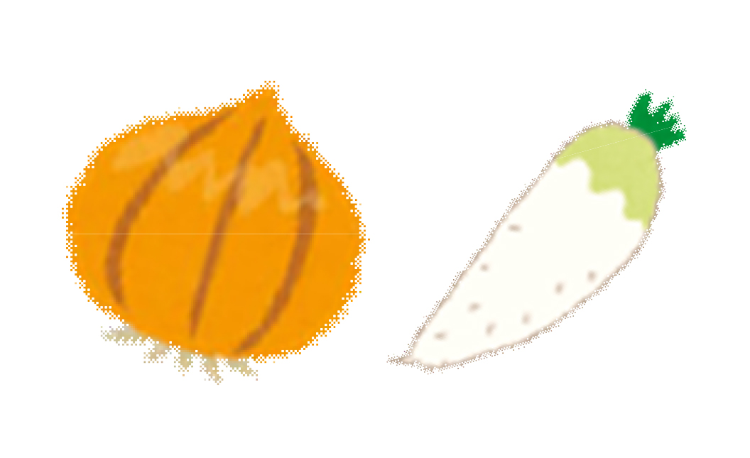 玉ねぎ・だいこん
