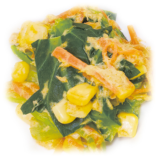 小松菜とツナのサワークリームサラダ